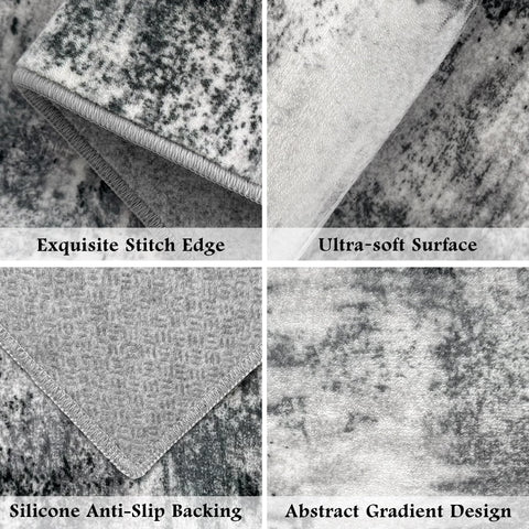 Tritard Upgrade abstract kitchen rug design enhances modern kitchen decor