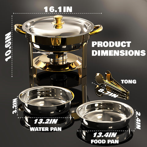 Trivico chafing dish heat retention highlights long warmth for buffets and weddings.