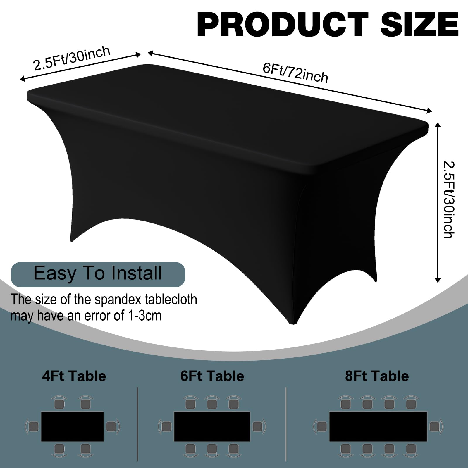 Trlyc table cloth care scene showing machine wash and durability.