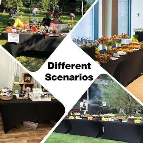 Trlyc table cloth displayed at a dining event for a polished look.