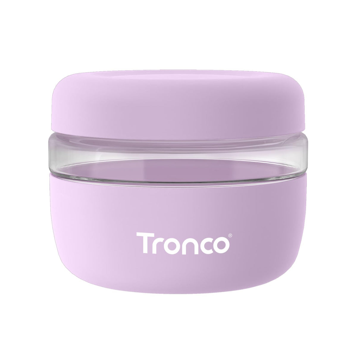Tronco 16oz glass storage bowl with lid, ideal for meal prep.
