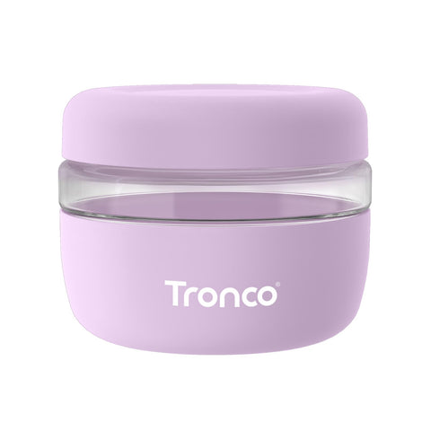 Tronco 16oz glass storage bowl with lid, ideal for meal prep.
