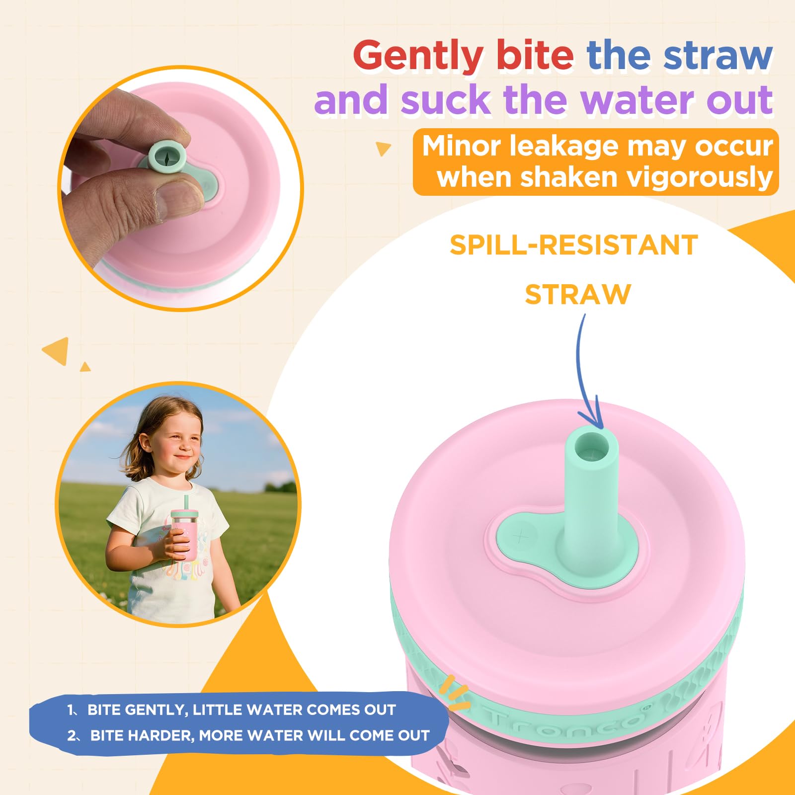 Tronco 18-8 stainless steel body for durable daily use.