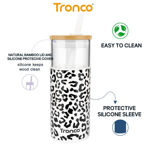 Tronco tumbler bamboo lid encased in silicone for eco-friendly design.