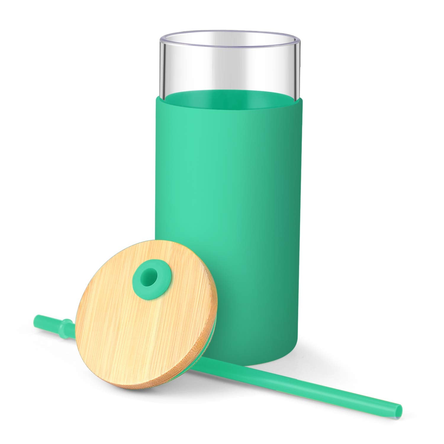 Tronco bamboo lid with silicone sleeve for secure, comfortable grip.