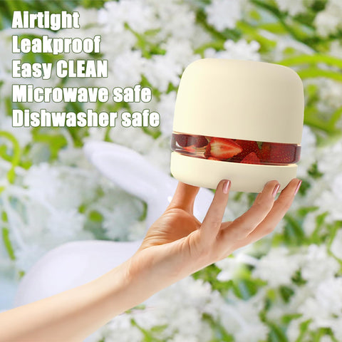 Tronco reusable eco-friendly glass lunch bowl.