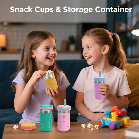 Tronco storage lid converts cup into a snack container.