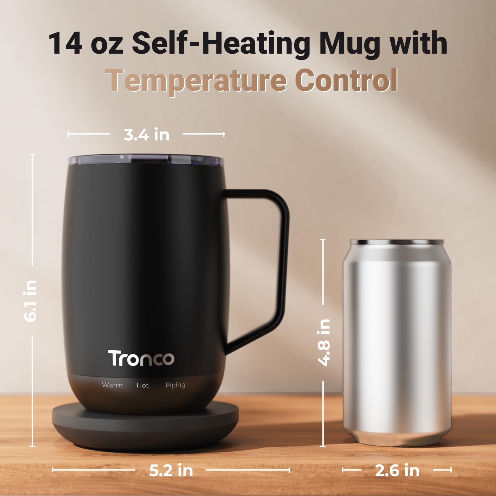 Tronco crimson mug gift-ready packaging for coffee lovers