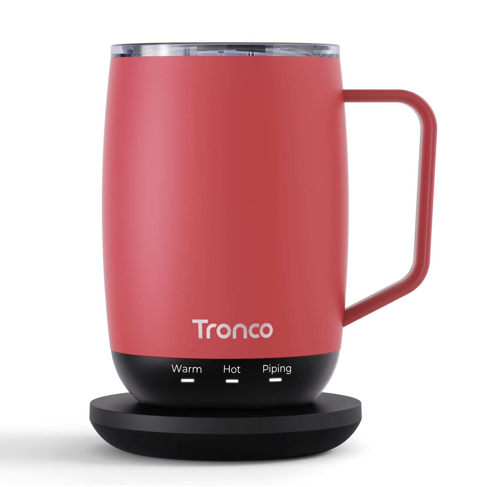 Tronco temperature control mug rose, 14oz, for consistent warmth.