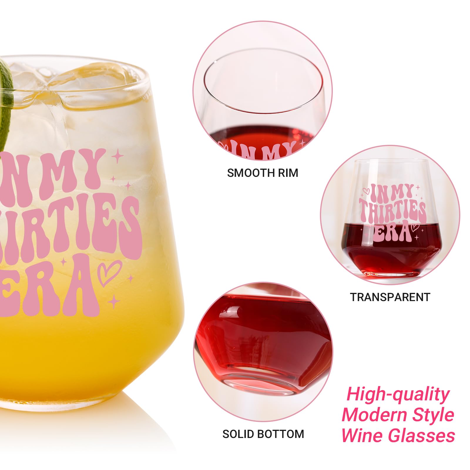 TrophyToast 30th birthday gift glass perfect for decorating a milestone party.