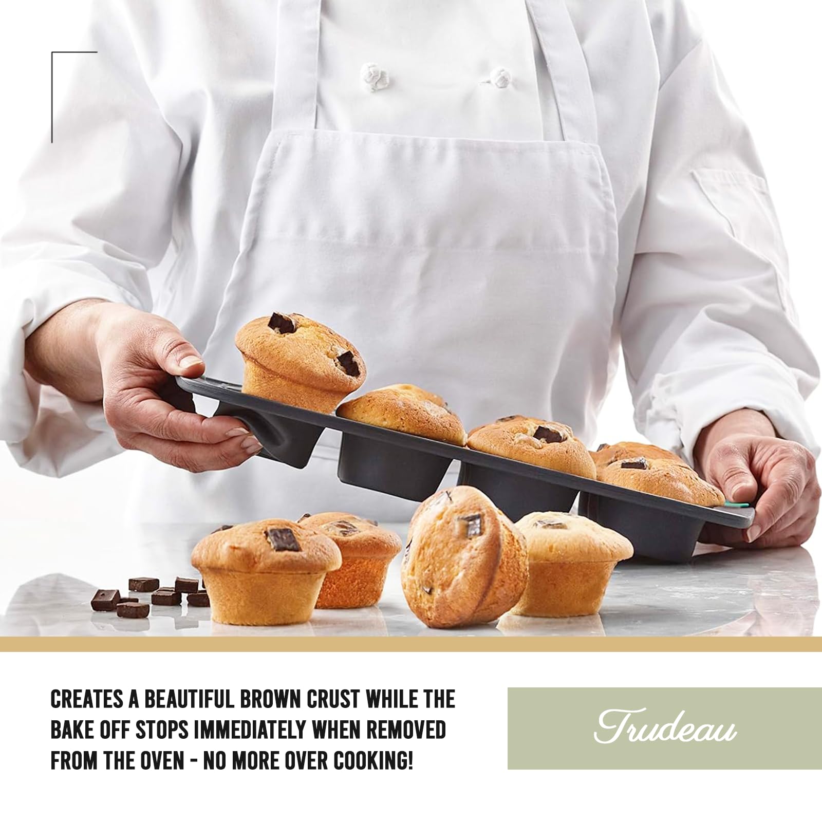 Trudeau Structure muffin pan dishwasher safe for quick cleanup