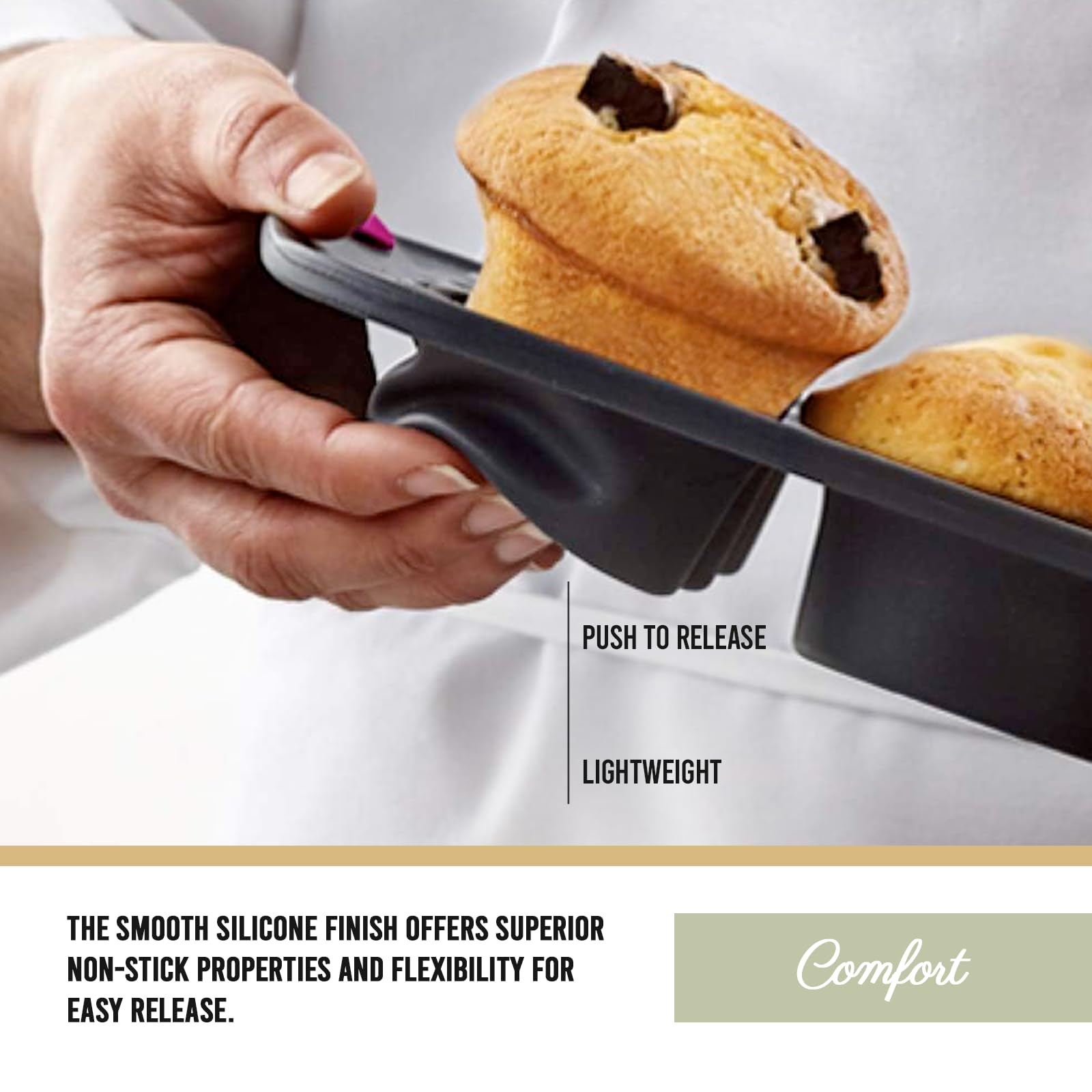 Trudeau Structure muffin pan even baking for consistent results