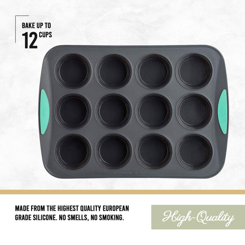 Trudeau Structure muffin pan nonstick release for easy pop-out