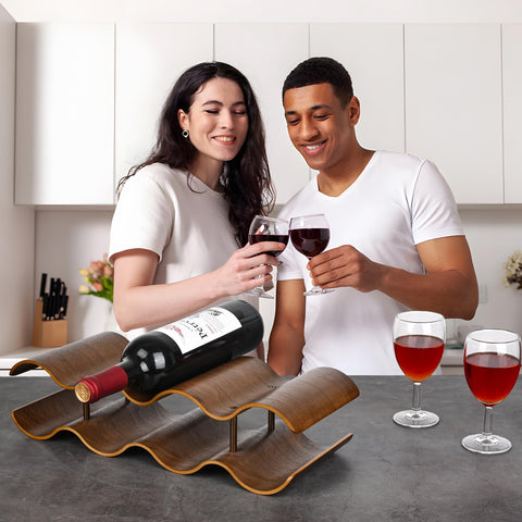 TRUDING bottom four standard bottle slots and top three oversized slots suit varied bottle shapes.
