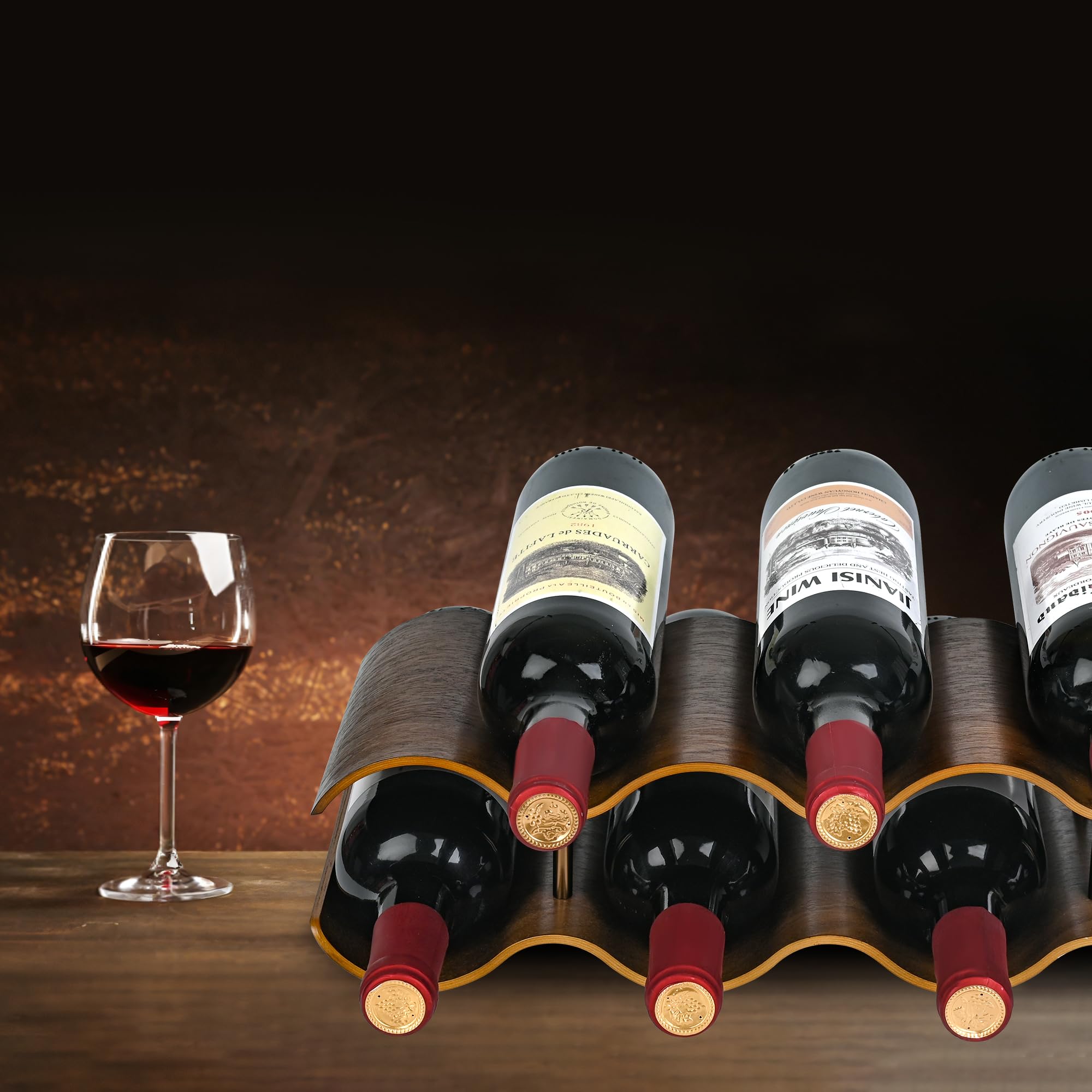 TRUDING wine rack makes a thoughtful gift for wine lovers and stylish organizers.