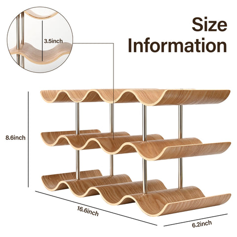 TRUDING wine rack assembly image demonstrates easy installation.