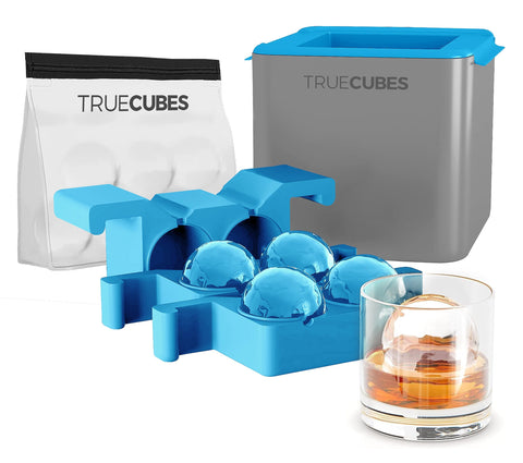 True Cubes crystal clear ice sphere set for cocktails and upscale drinks