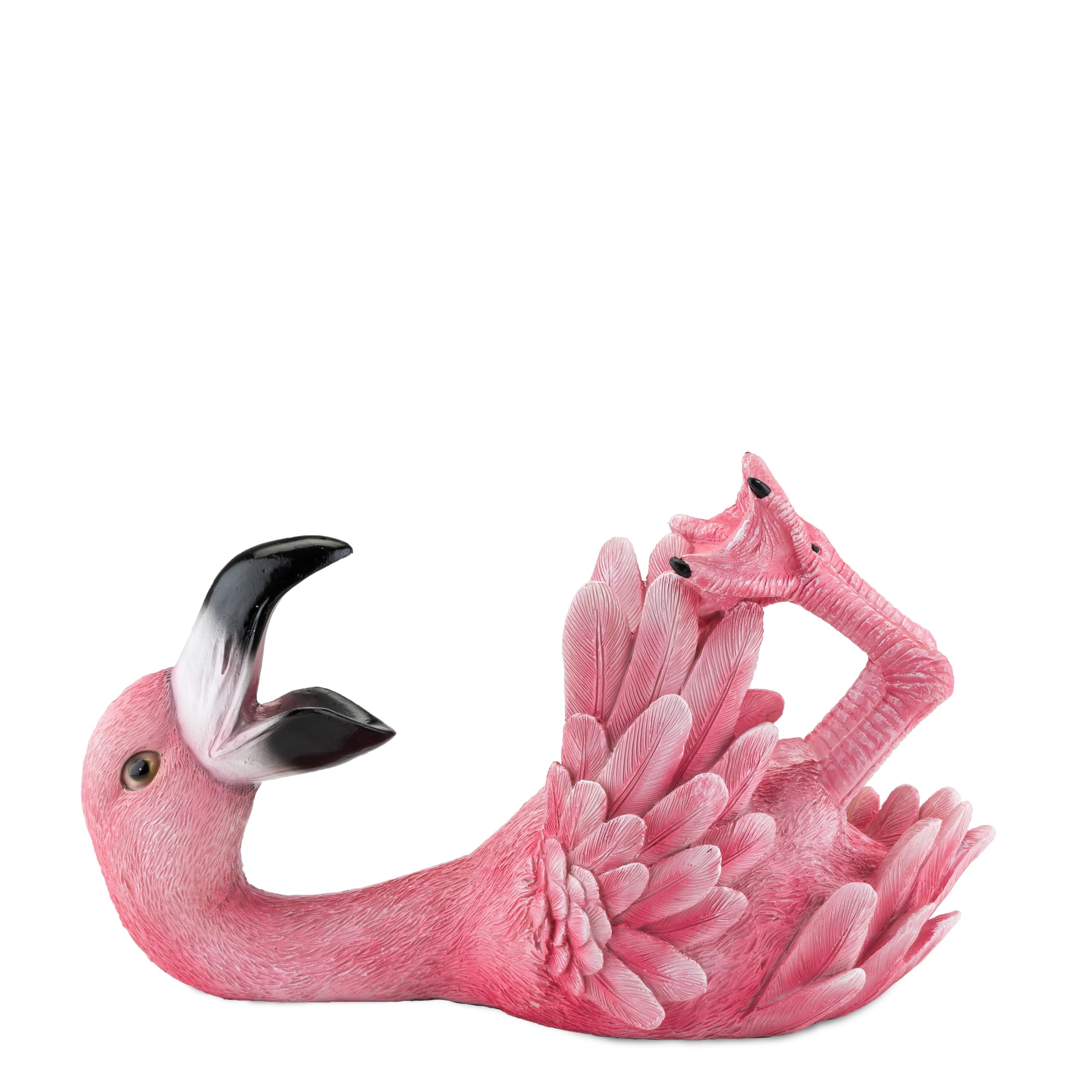 TRUE Polyresin Flamingo keeps wine upright with style.