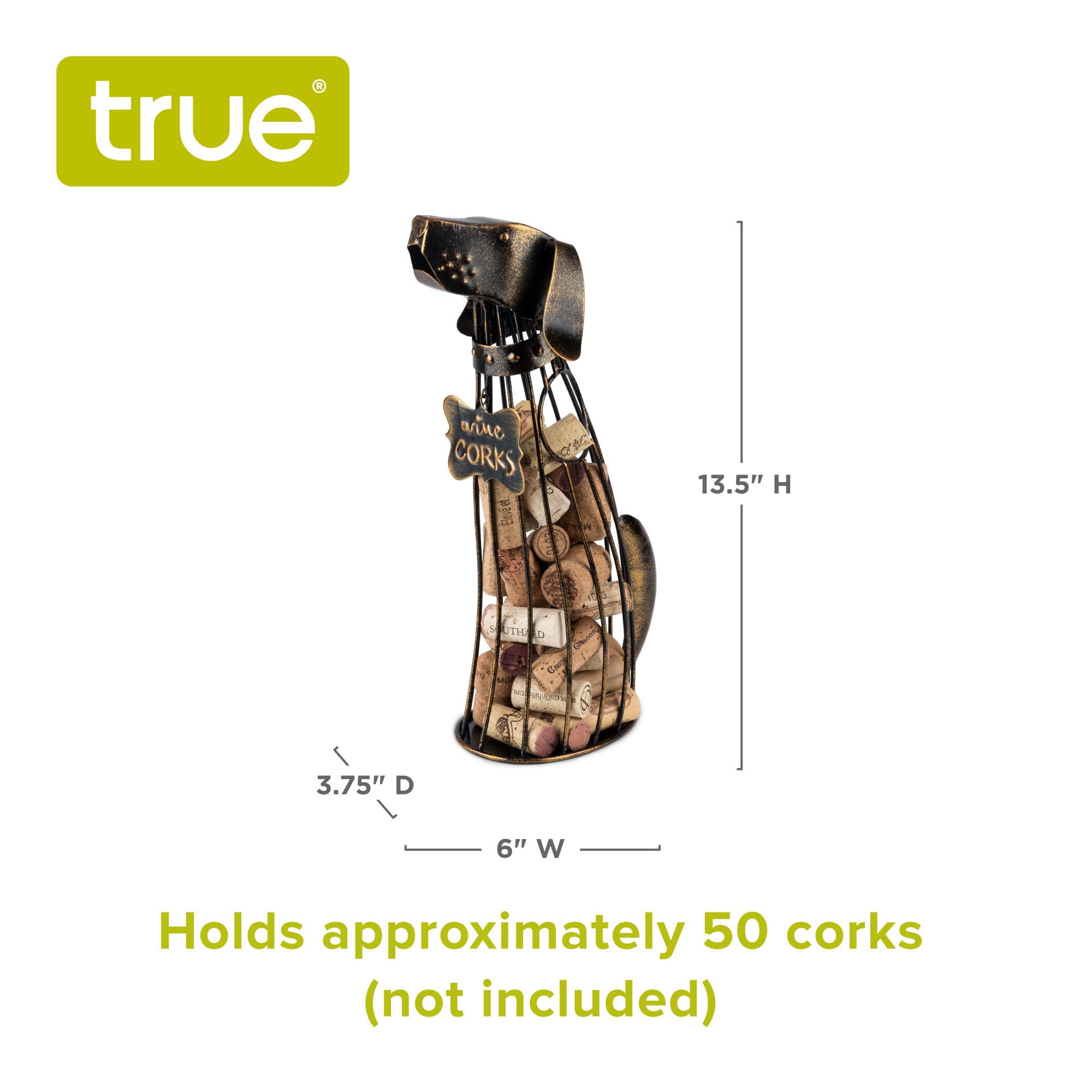 TRUE kitchen decor wine cork holder on a table