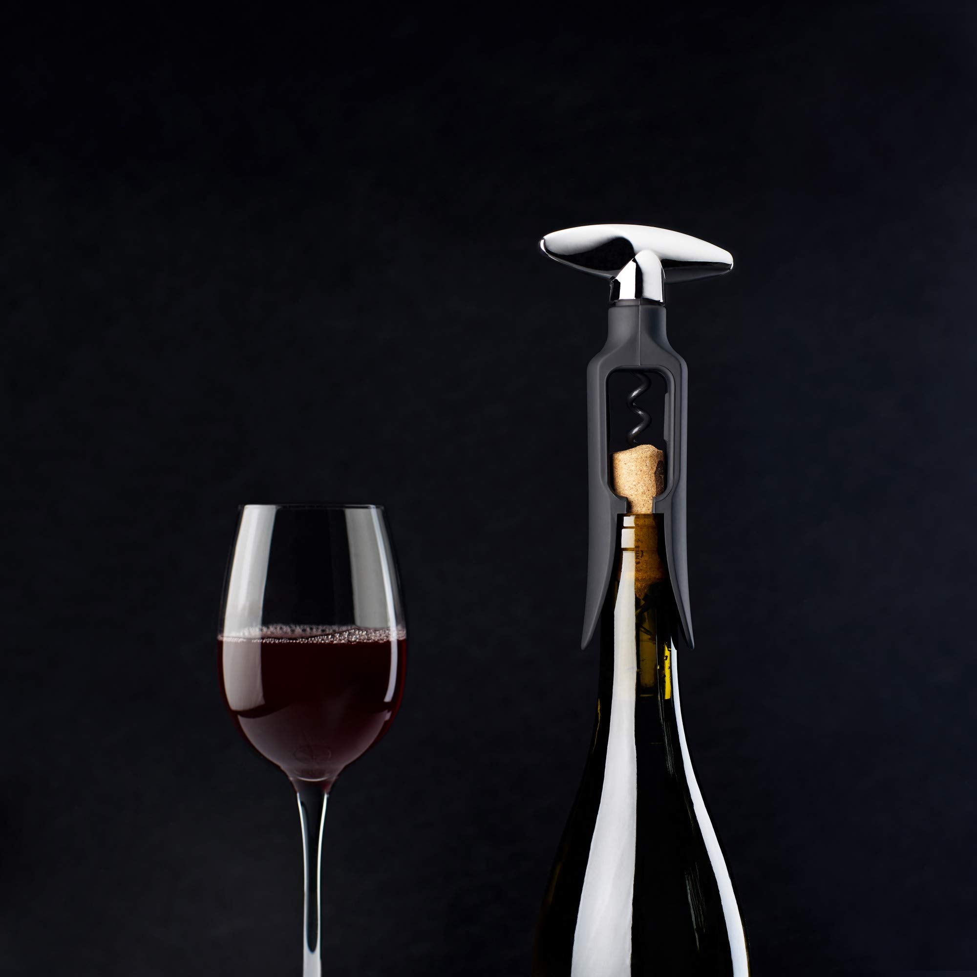 TRUE True Self corkscrew opens bottles with one twist, ideal for home bars