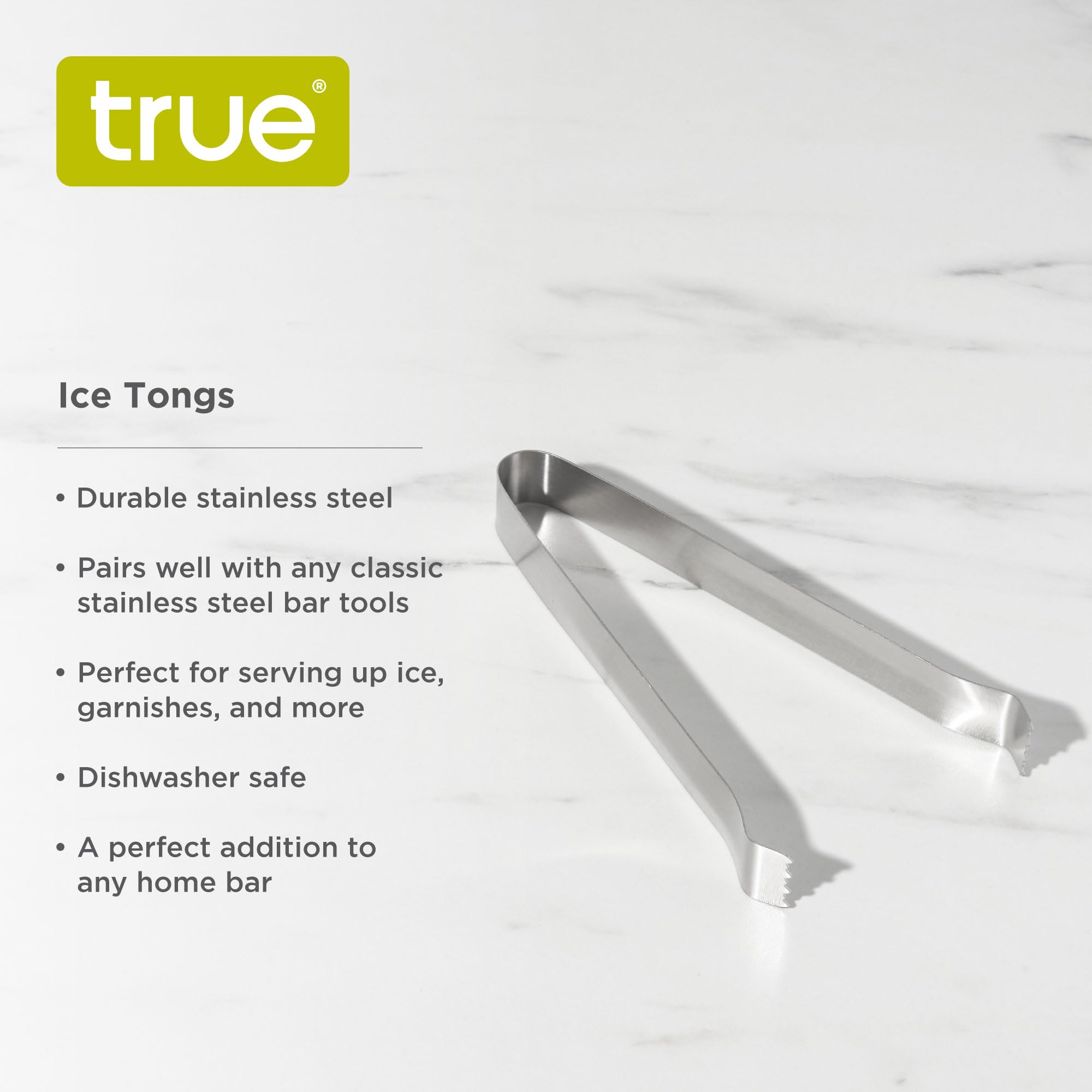 TRUE stainless steel serving tools - versatile for ice, cheese, and toppings