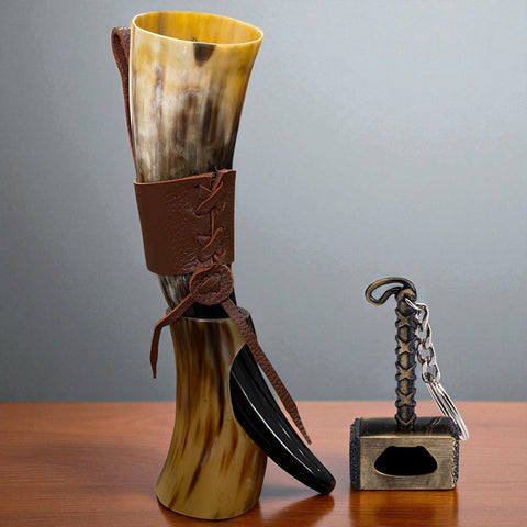 Norse-inspired design of TRUE VIKING horn adds authentic ambiance