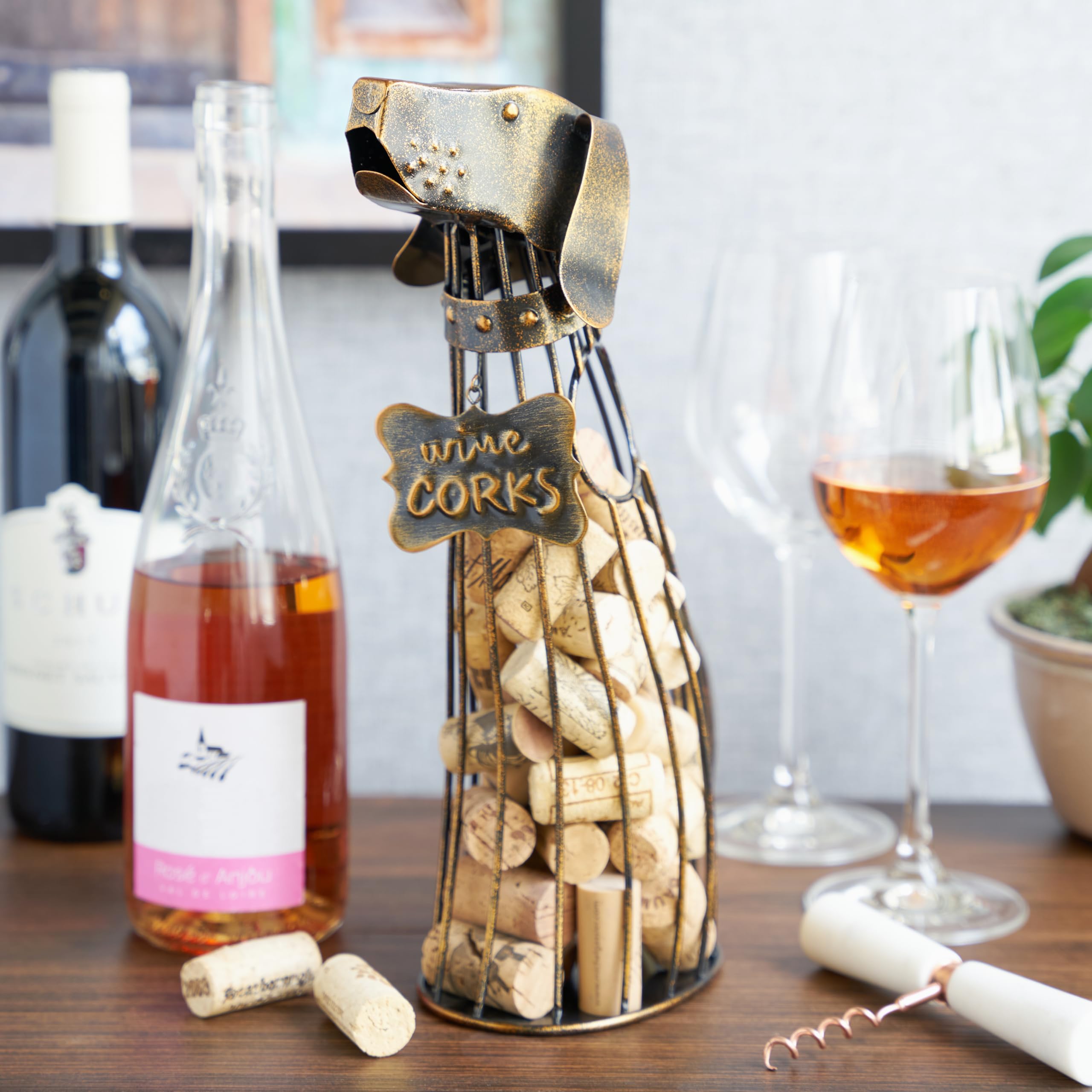 TRUE wine bar decor cork display for entertaining