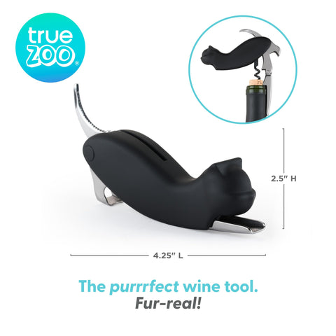 True Zoo Allie foil-cutter-tail trims the foil neatly