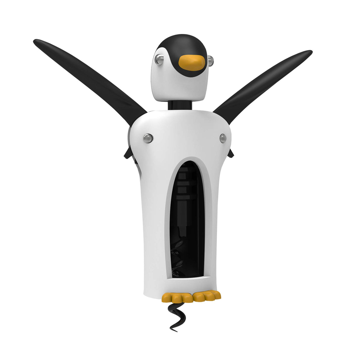 True Zoo Kingsley Penguin corkscrew with winged design for smooth cork removal at home.