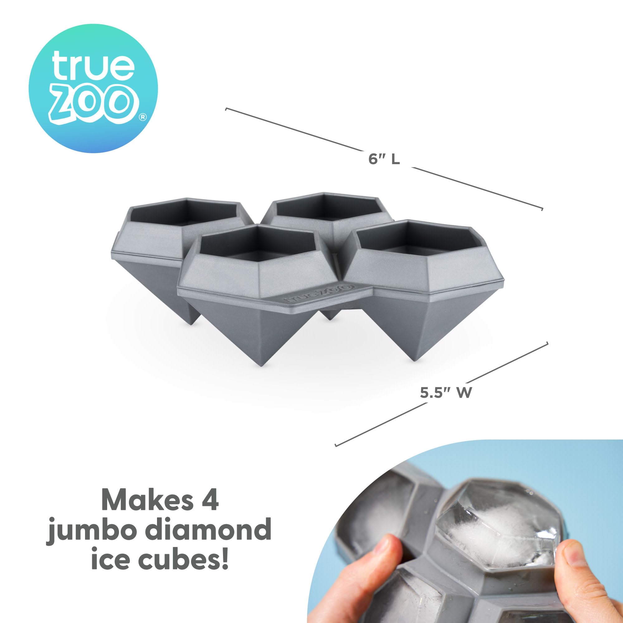 TrueZoo silicone tray is dishwasher-safe for effortless cleanup after parties.