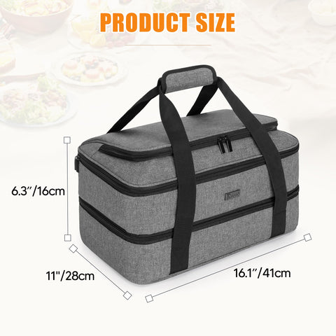 Trunab insulated interior with food inside keeping temperature in transit