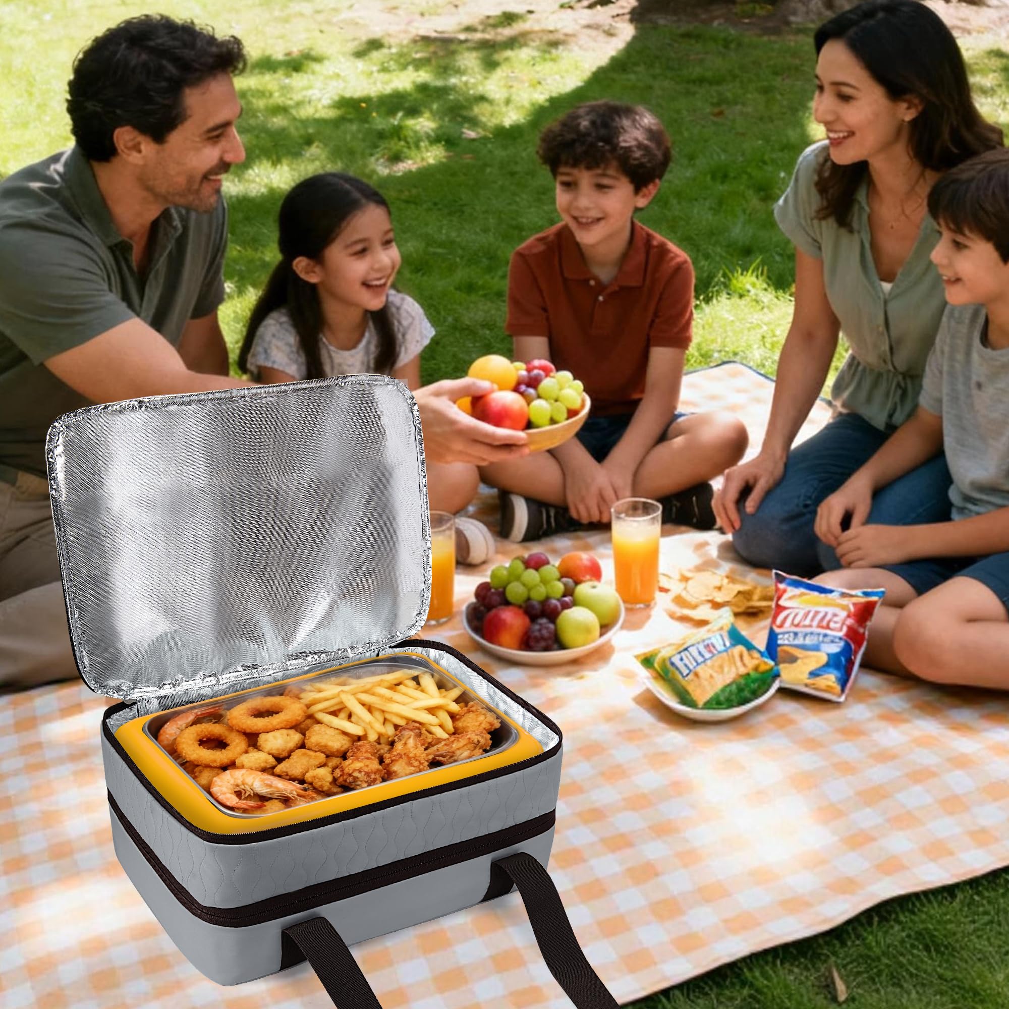 Trunab insulated casserole carrier padded foam for temperature retention