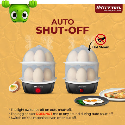 truTRTL egg holder trays keep eggs upright during cooking.