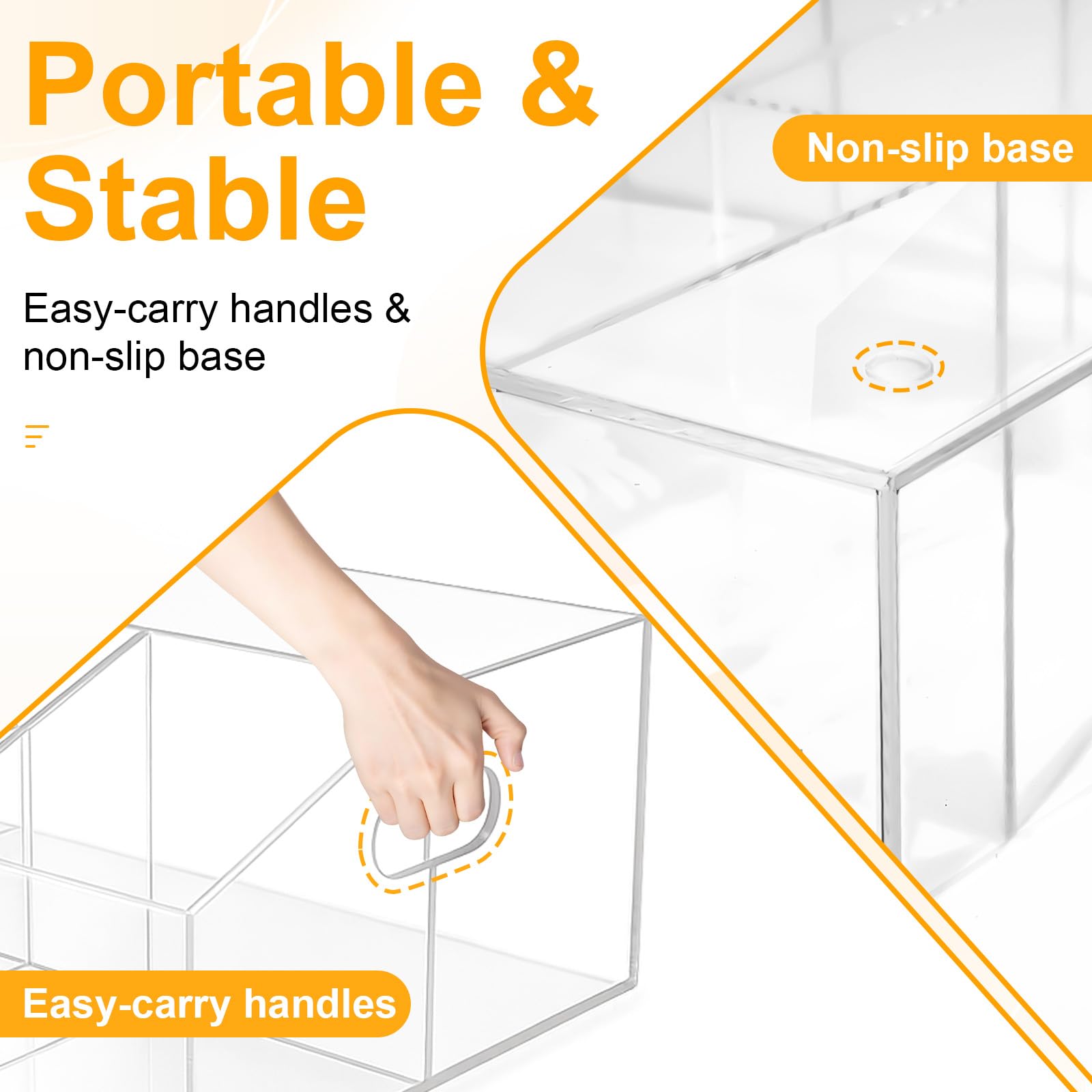 Straw slot feature of the Truxwal caddy supports tidy straw storage.