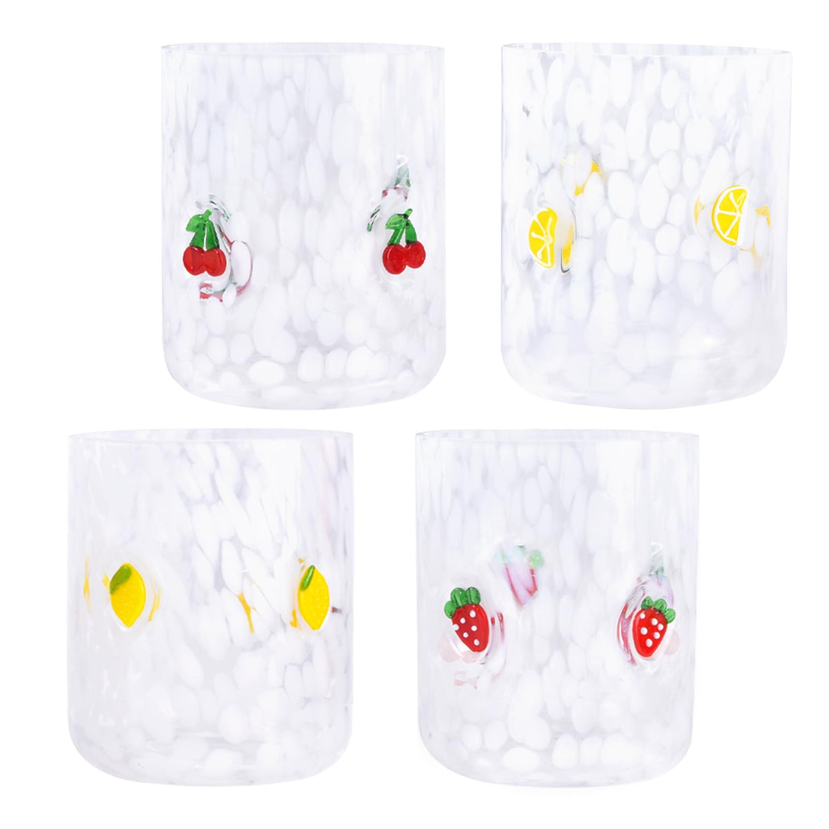 Trxvxo lemon-design juice glass for vibrant morning beverages