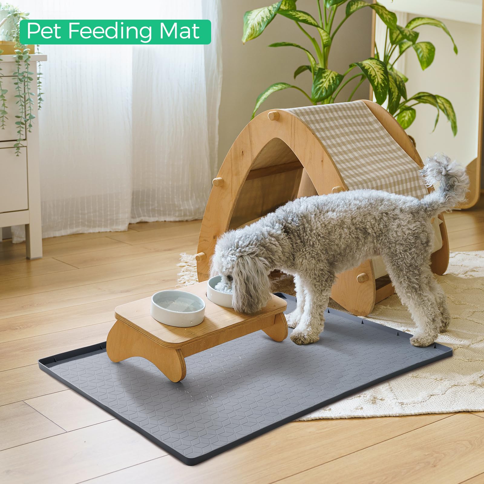 TRZZ mat made of food-grade silicone for safe placement under sinks