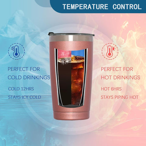 TSLOVER Dragonfly Girls Tumbler insulated body maintaining hot or cold beverages
