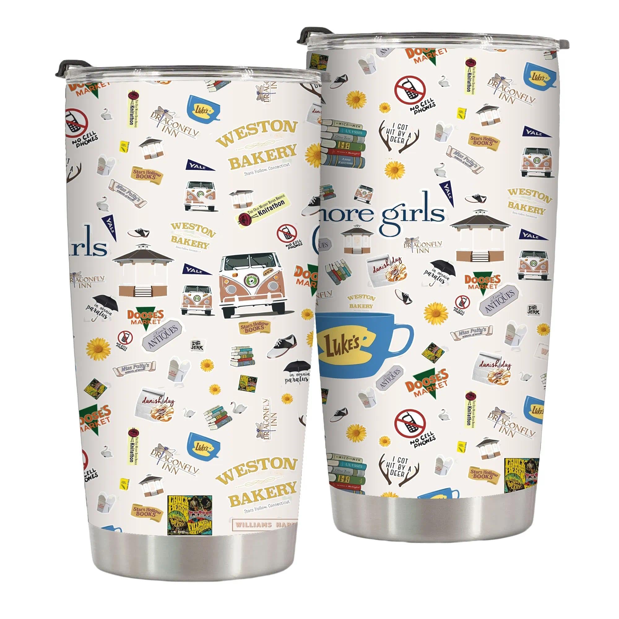 TSLOVER Funny Girls Tumbler with lid for on-the-go hot drinks.