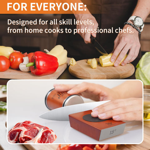 TSSTOOX 20° magnetic guide provides durable edges for everyday kitchen knives.