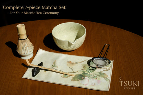 Tsuki Atelier chashaku scoop for precise portioning of matcha