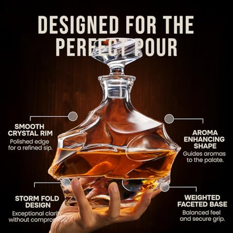 TsukiGlass Storm silhouette on a bar elevating table aesthetics and craftsmanship.