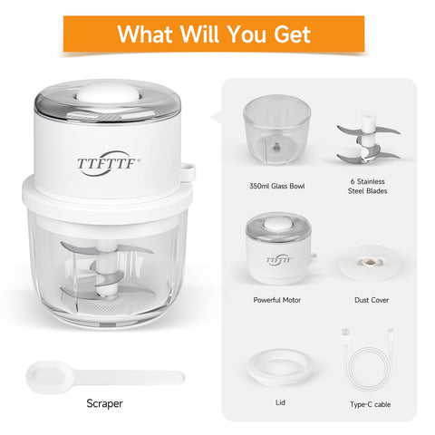 TTFTTF detachable blades enable easy thorough cleaning