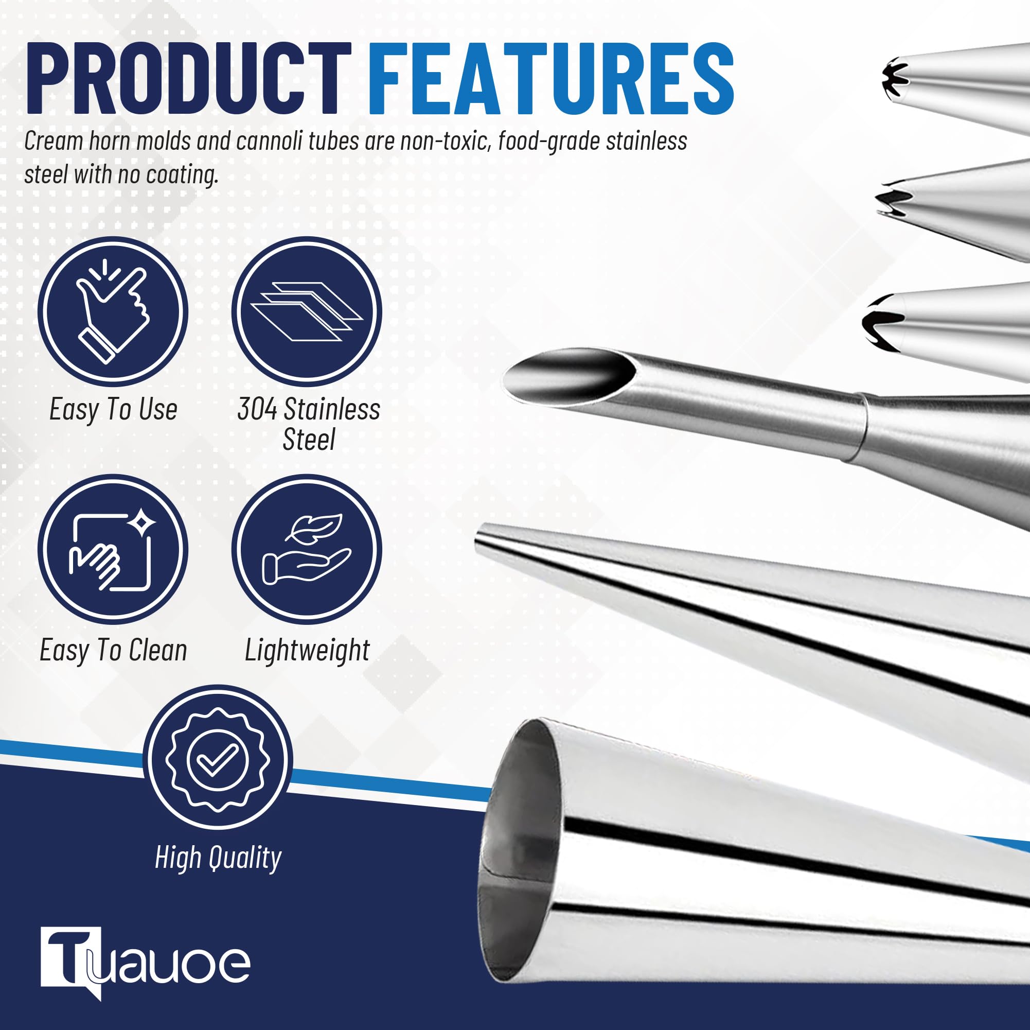 Tuauoe non-stick surface enables clean release.