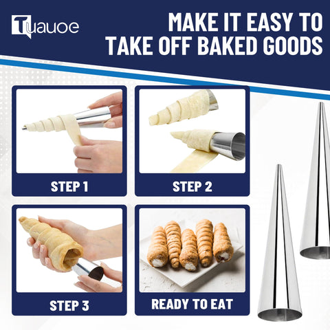 Tuauoe piping tip and bag kit for precise piping.