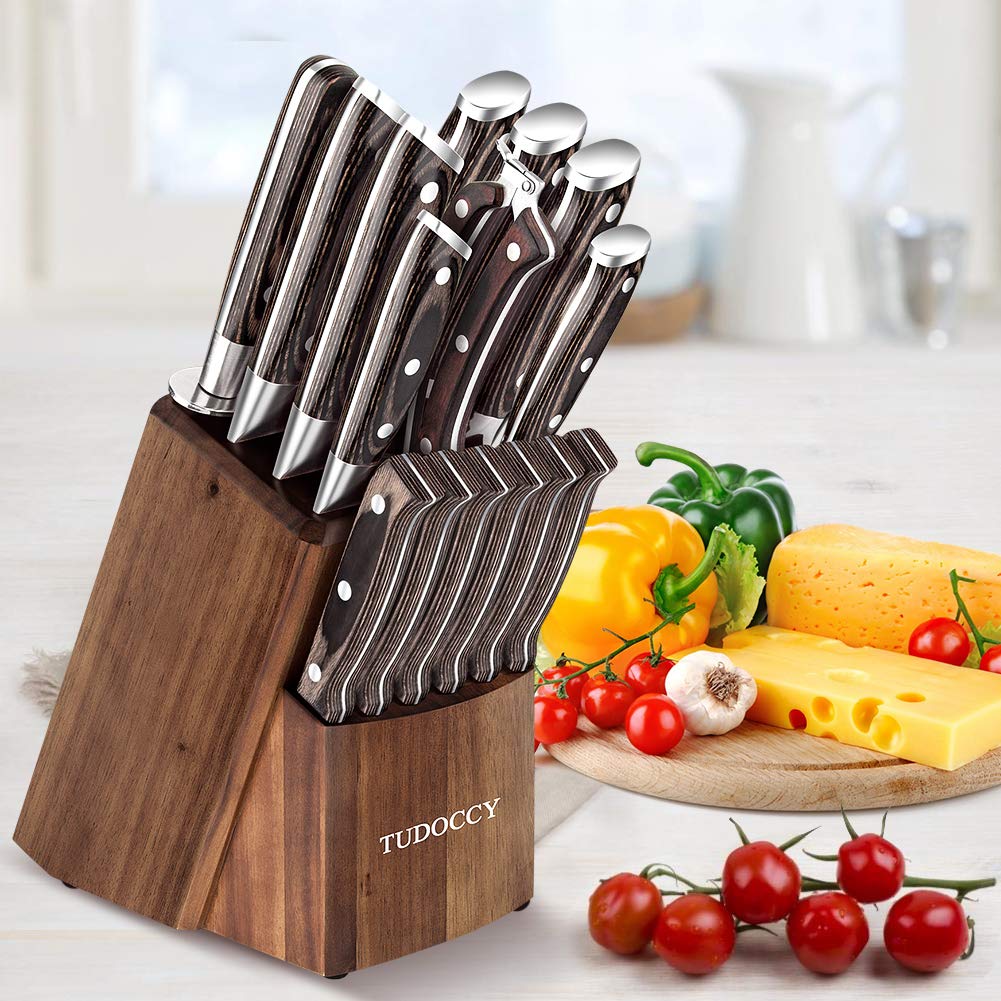 Tudoccy stainless steel blades offer durability and sharp performance.