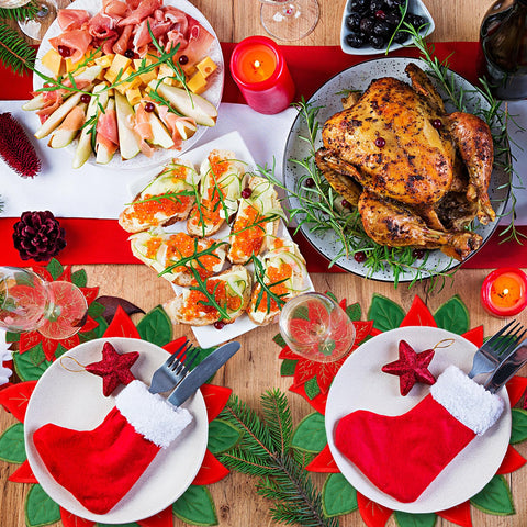 Tudomro Christmas table decor placemats brighten holiday dining