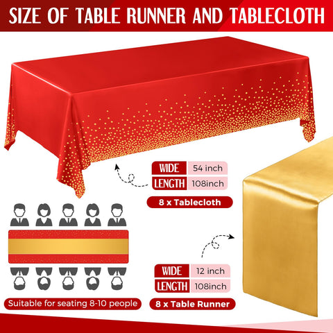 Tudomro gold satin table runner adds luxurious shine