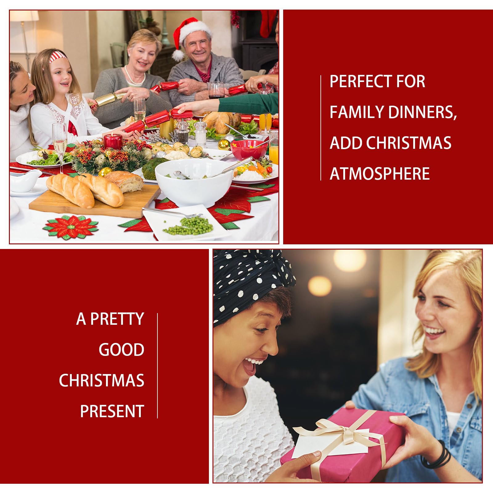 Tudomro holiday table decor set adds seasonal elegance to any table.