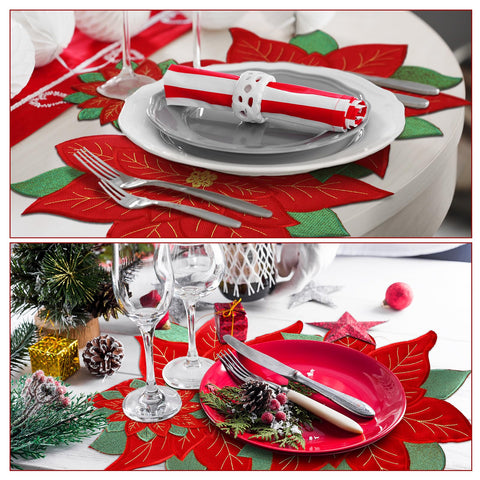 Tudomro placemats measure 11x17 inches for versatile tables.