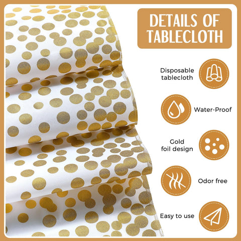 Tudomro polka-dot tablecloth pattern adds classic charm to events